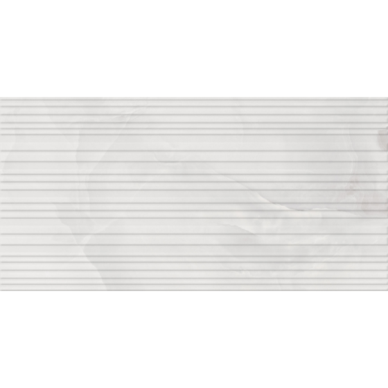 Onice Lines Perla 25x50 γυαλιστερό ανάγλυφο πλακάκι τοίχου με περλέ μαρμάρινη όψη