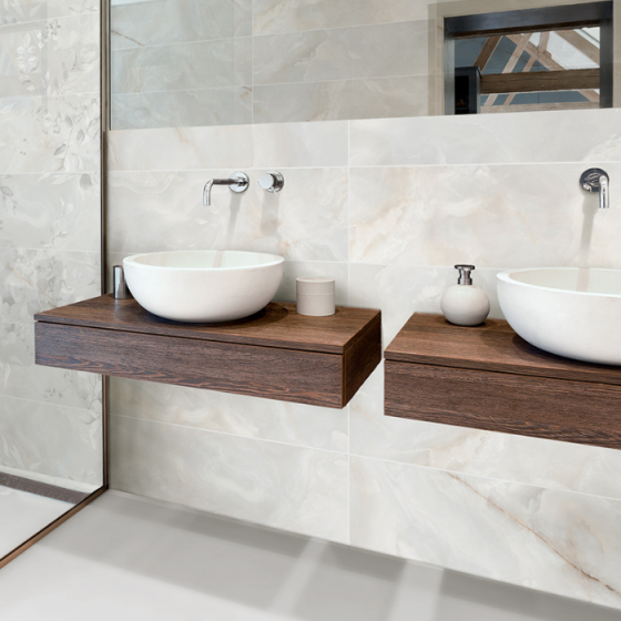 QUARTZ GRIS 30x90 γκρι μαρμάρινο ρεκτιφικάτο κεραμικό πλακίδιο τοίχου