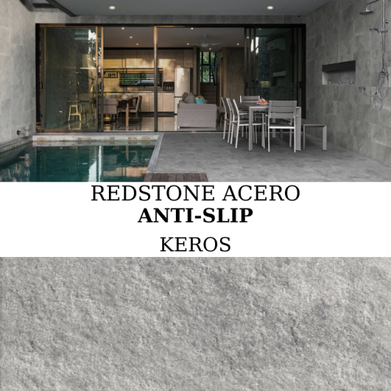 Keros Redstone Acero Anti-Slip 30×60 πλακάκι όψης πέτρας