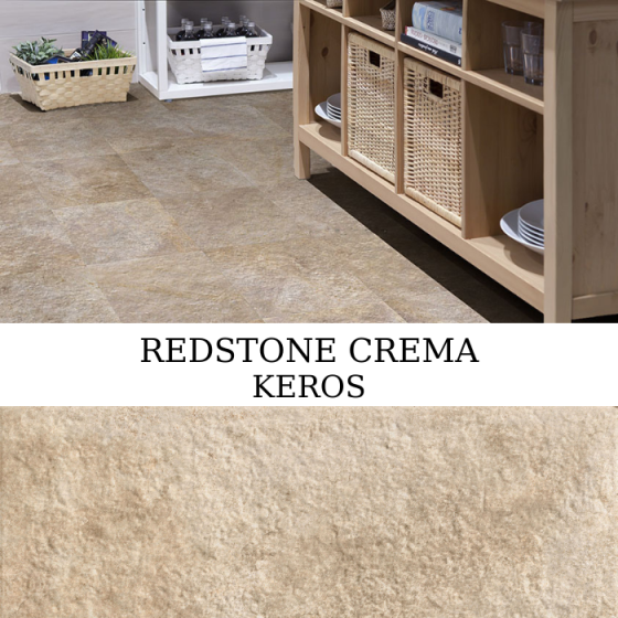 Πλακάκι Keros Redstone Crema 30×60 με ματ σαγρέ όψη πέτρας