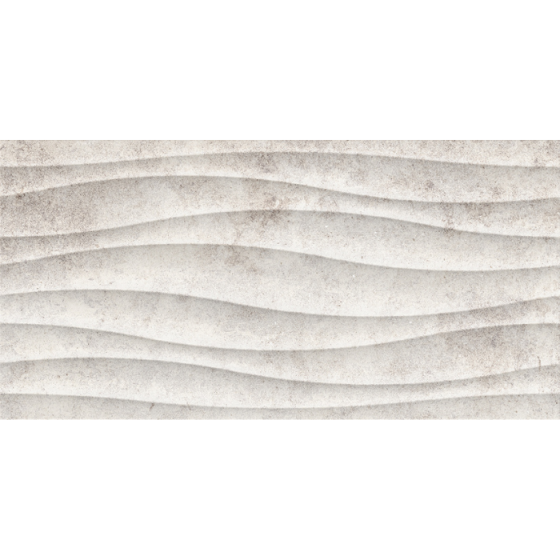 TEXEL WAVE GRIS 30x60 πλακάκι τοίχου σε γκρι stone look με Wave ανάγλυφο