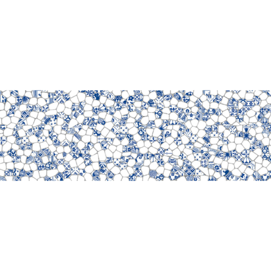 White Gaudi Brillo 30×90 γυαλιστερό ανάγλυφο διακοσμητικό πλακίδιο